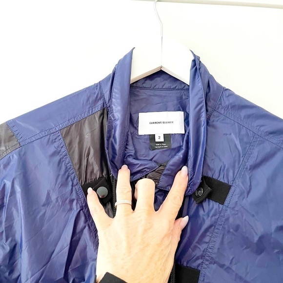 Current/elliott black and blue Rictus jacket windbreaker - Picture 13 of 17